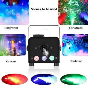 Fog Machine 600W LED With Remote Controller