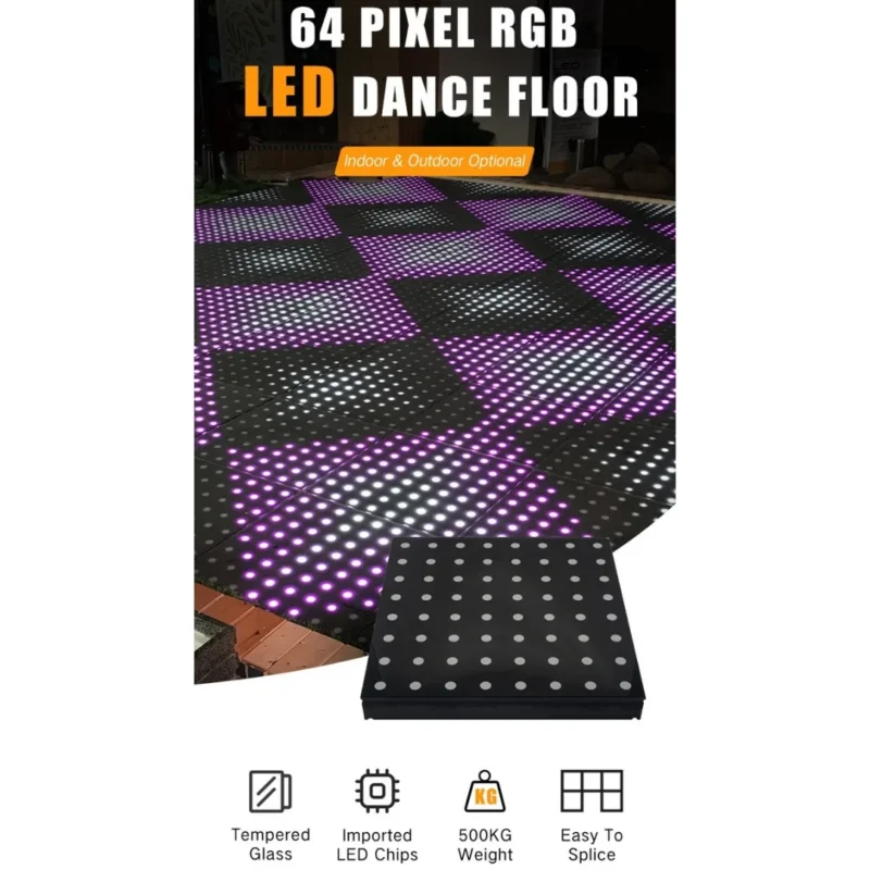 LED-Dance-Floor-64-Pixels-For-Wedding-Party-Disco