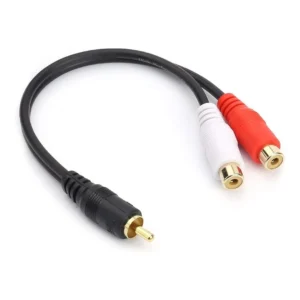 RCA MALE TO 2 RCA FEMALE Connector Extension