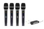 TOP PRO 4×1 Hand Wireless Microphone