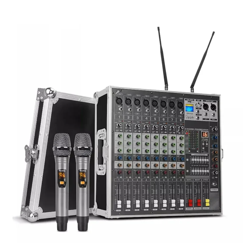 Professional 8 Channel Audio Power Mixer 6000W
