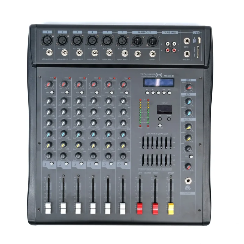 TOP PRO MX606 Audio Mixer Console 6 Channel