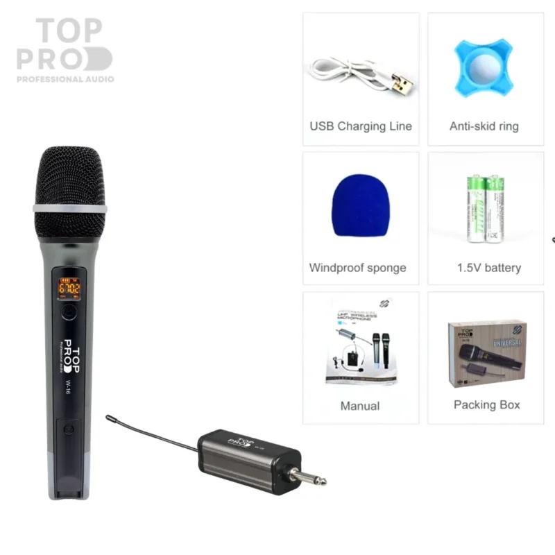 TOP-PRO-W-16-PROFESSIONAL-WIRELESS-MICROPHONE-price-in-dubai