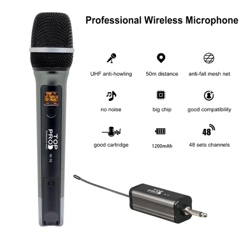 TOP-PRO-W-16-PROFESSIONAL-WIRELESS-MICROPHONE-price-in-dubai