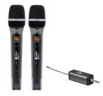 TOP PRO W-17 DUAL WIRELESS HAND MICROPHONE