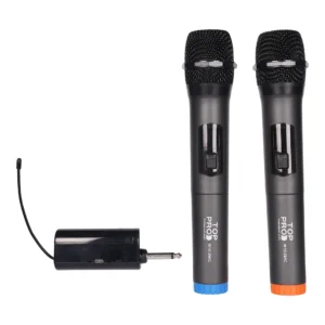 TOP PRO W10-2MIC Dual Wireless Hand Microphone
