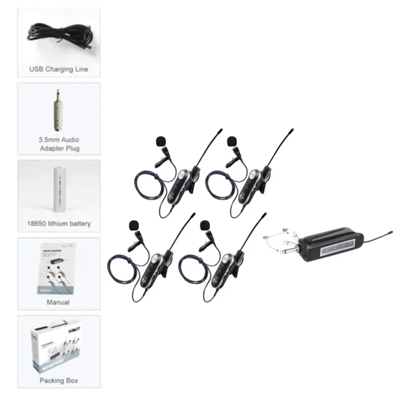 TOP-PRO-WIRELESS-4-LAPEL-MICROPHONE-PRO-4CII-in-uae