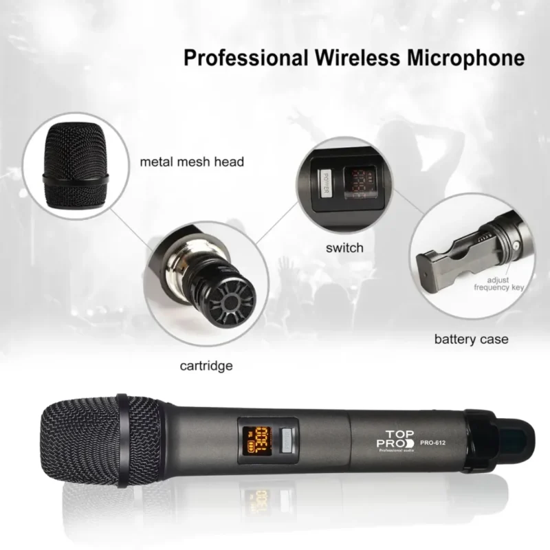 TOP-PRO-WIRELESS-HAND-MICROPHONE-PRO-612-in-uae
