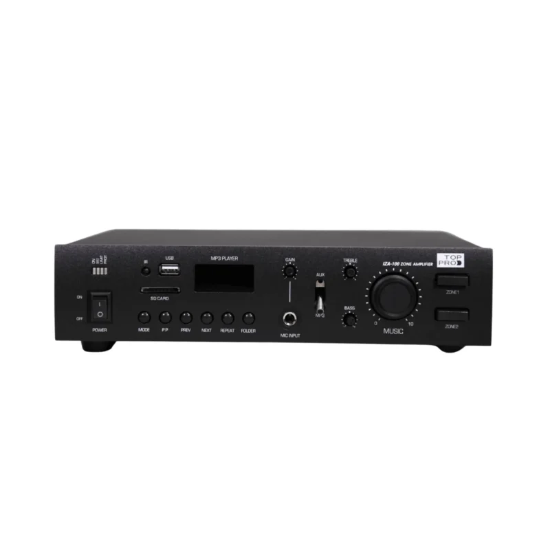 TOP PRO IZA-100 ZONE AUDIO PA AMPLIFIER 100W