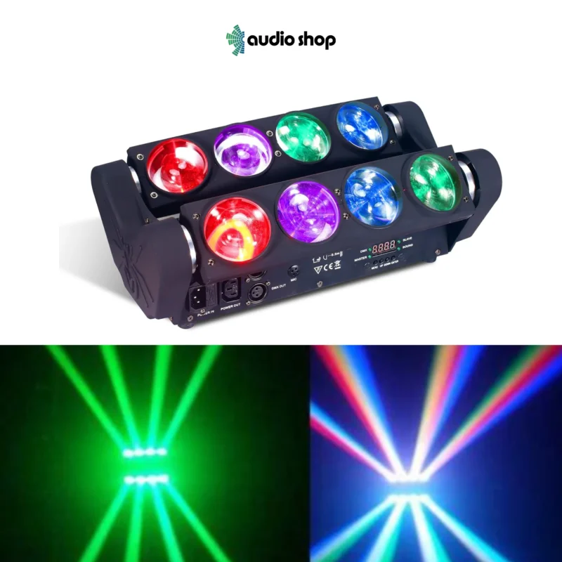 LED Spider Beam 8 Eyes Moving Head Bar Light for Stage & DJ