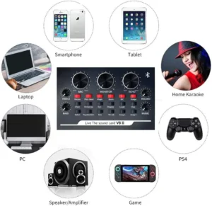 V8II USB LIVE SOUND CARD AUDIO MIXER