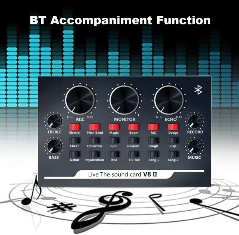 V8II USB LIVE SOUND CARD AUDIO MIXER in uae
