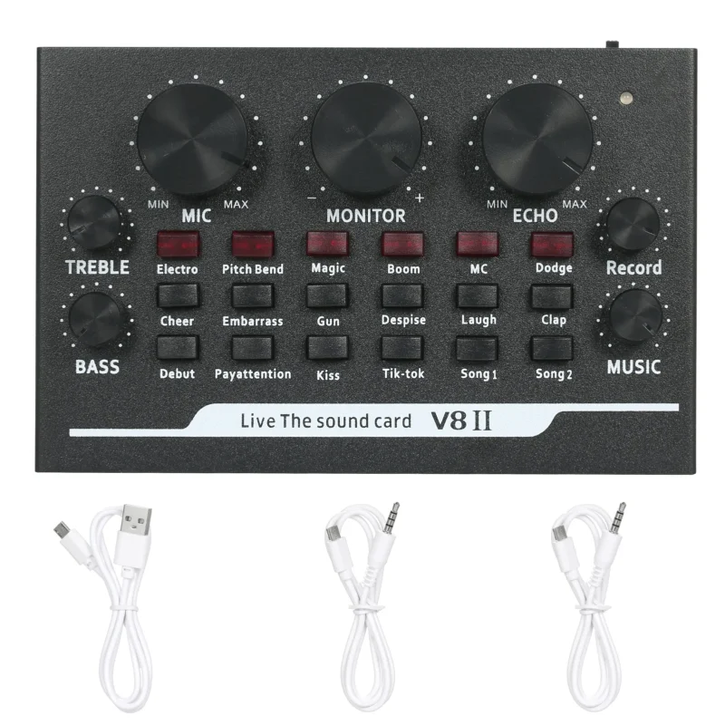 V8II USB LIVE SOUND CARD AUDIO MIXER price in dubai