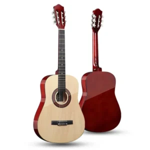 Wooden Acoustic Guitar for Beginner 38 Inch