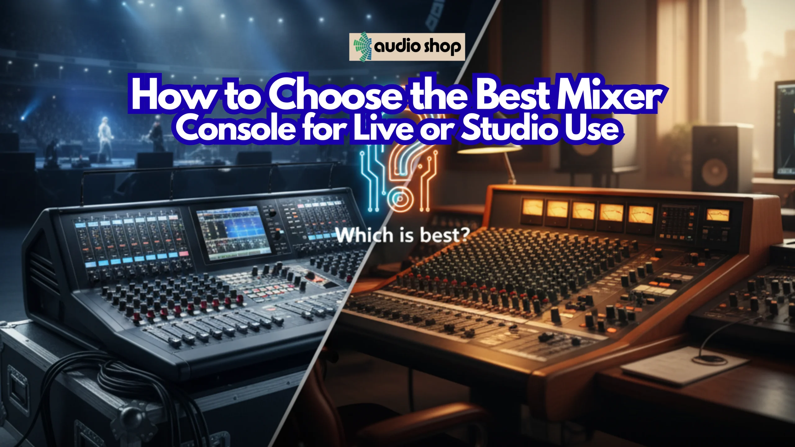 How to Choose the Best Mixer Console for Live or Studio Use